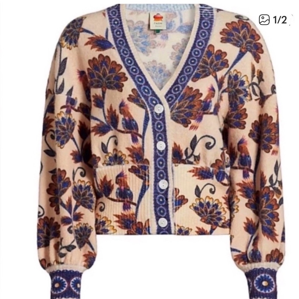 FARM Rio Anika Floral Cardigan